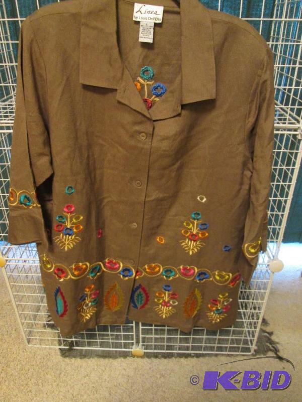 lot 261 image: Colorful ladies shirt by Linea, Louis DellOli...