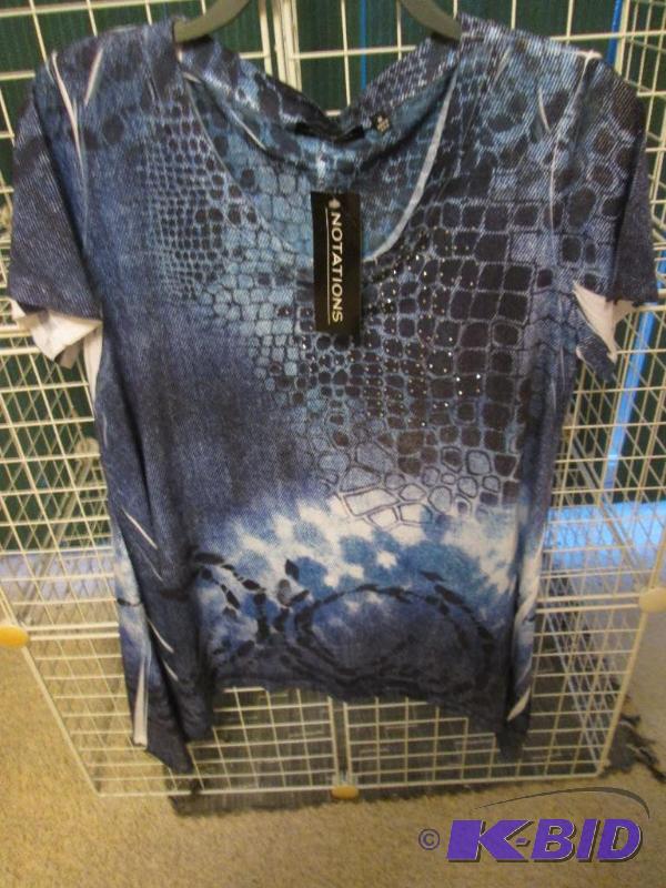 lot 278 image: Notations ladies shirt, size M MSRP $44.00...