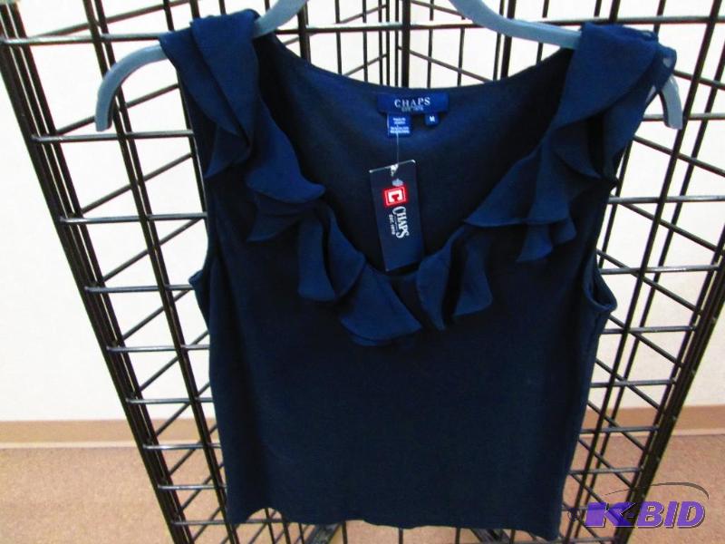 lot 30 image: Chaps Ladies top, Size M MSRP $69.50...