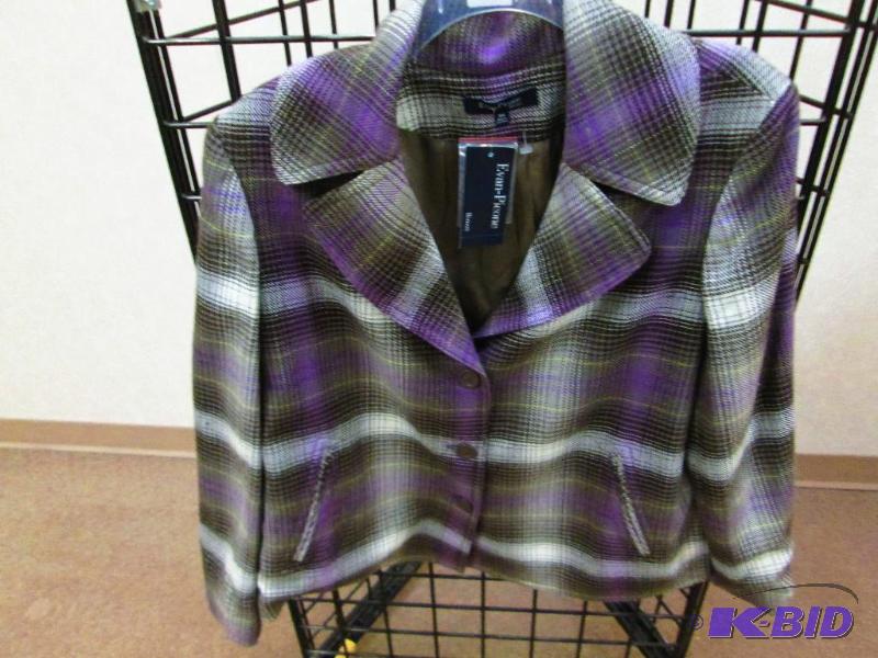 lot 51 image: Ladies Evan Picone coat, size 18W MSRP $124.0...