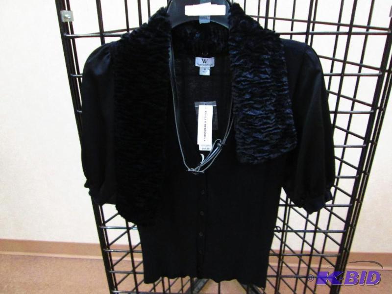 lot 59 image: Worthington ladies blouse with belt and neck ...