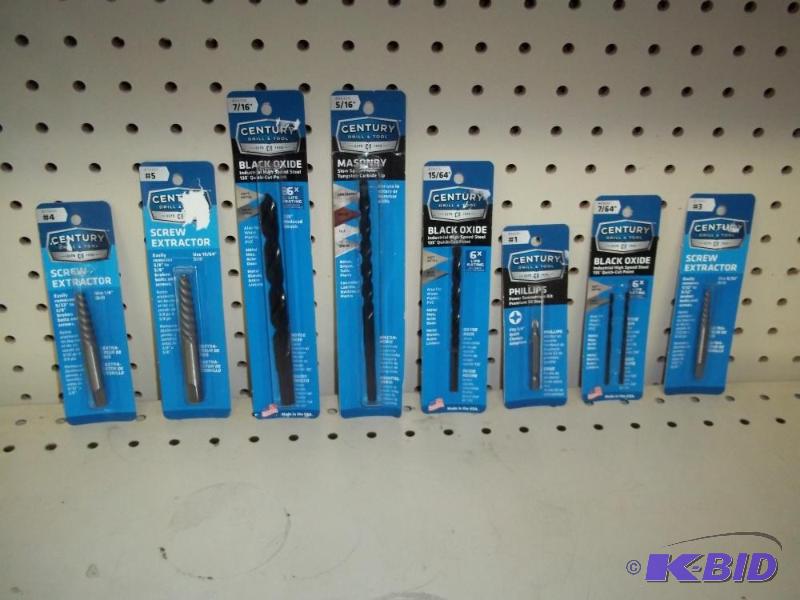 Lot of New Drill Bits and Screw Extractor...