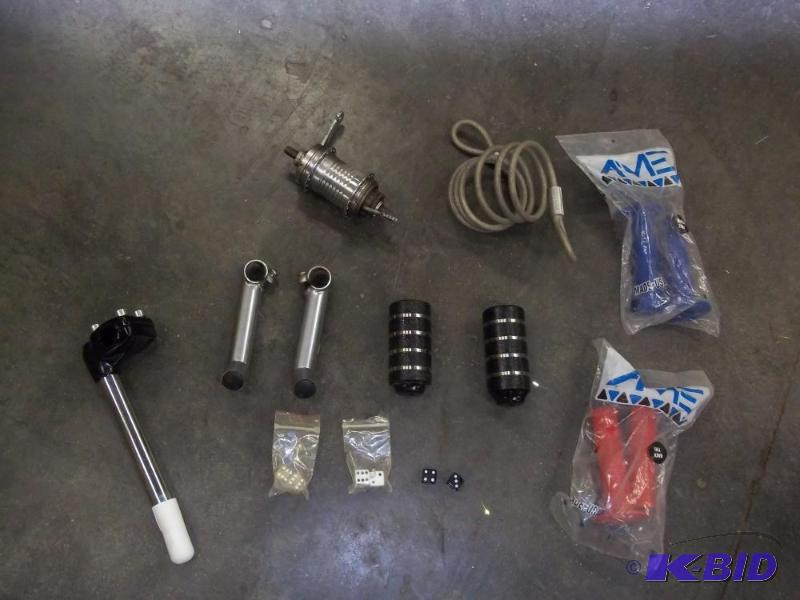 One extra tall handle bar stem, pair of mount...