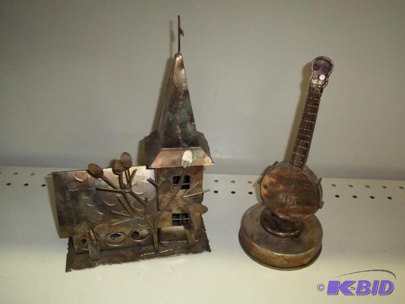 Pair of Copper Music Boxes...