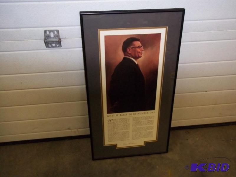 Vince Lombardi Framed Print 16&quot x 30&quo...