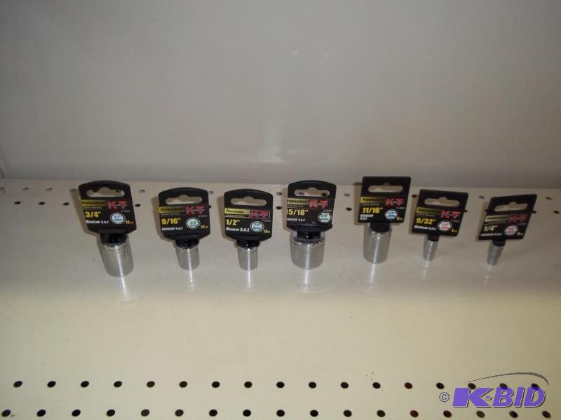 New Sockets from 34 inch to 14 inch...