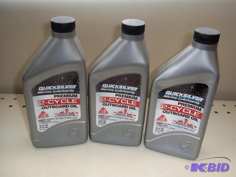 3 New Qts of Quicksilver 2 cycle Outboard Oil...