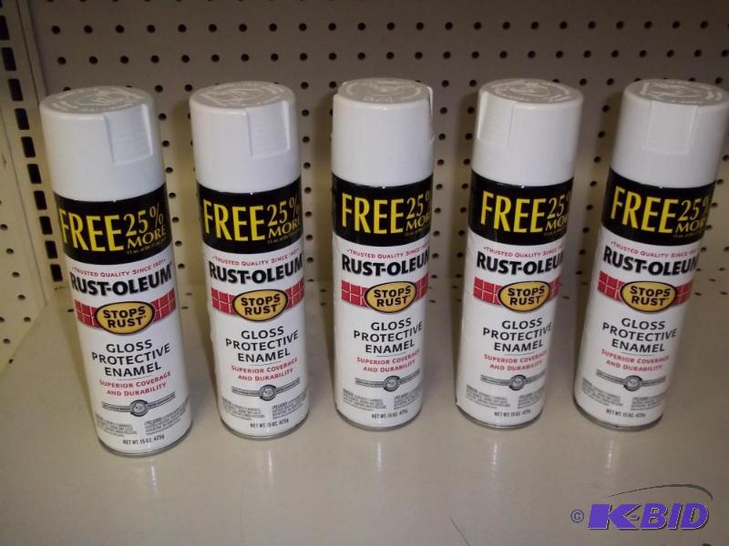 5 New cans of Rust-oleum Gloss Protective Ena...