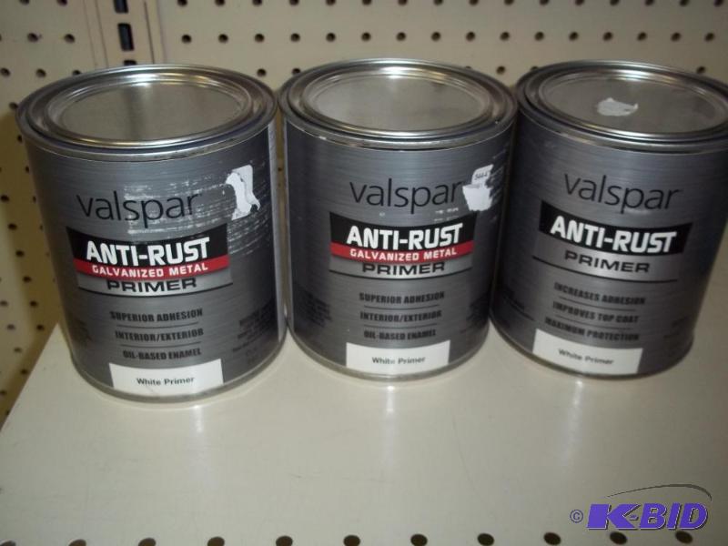 3 New cans of Valspar&nbsp Anti rust Primer...