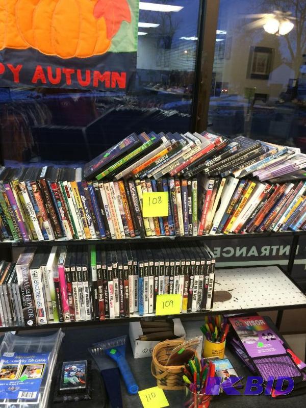 lot 108 image: 90 DVDs