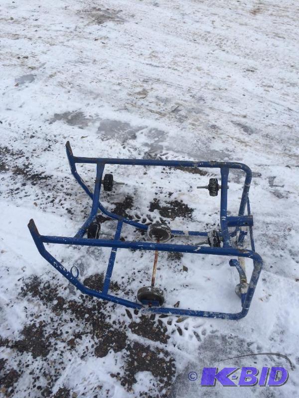 lot 11 image: 55 gallon barrel cart