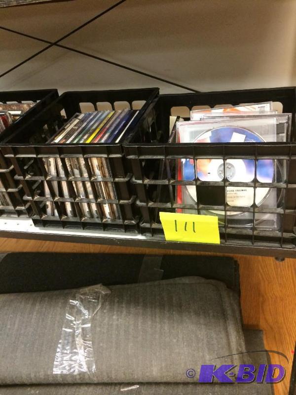 lot 111 image: cds and small records (45s)
