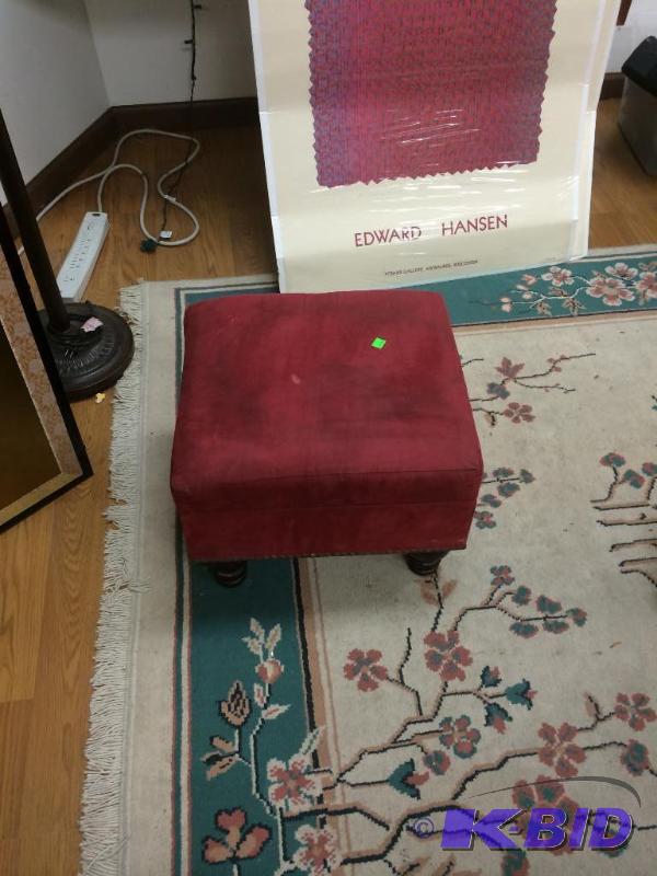 lot 132 image: footstool with storage