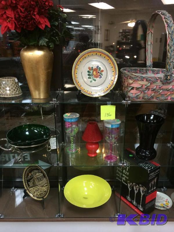 lot 136 image: contents of display case