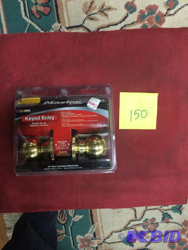 lot 150 image: Master Lock Keyed Entry brand new, lots 150-153 are the same