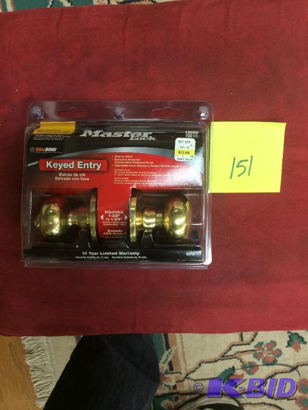 lot 151 image: Master Lock Keyed Entry brand new, lots 150-153 are the same