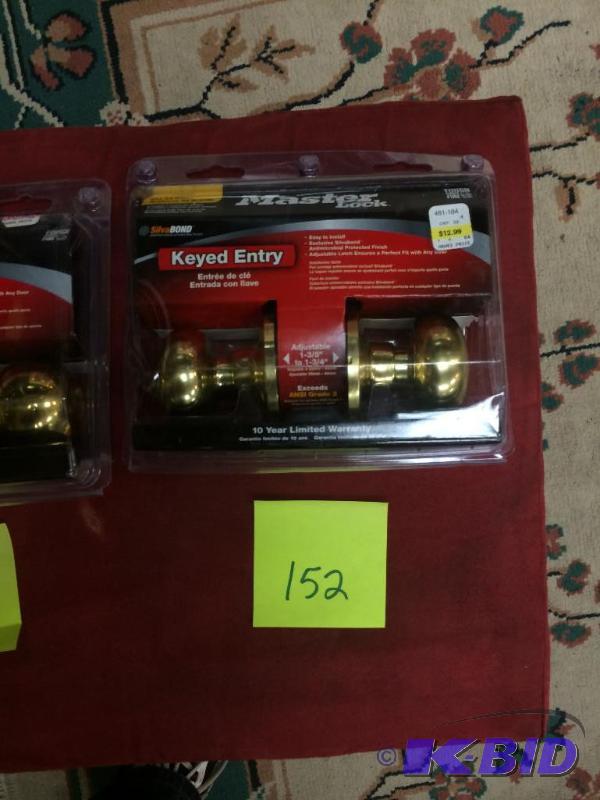 lot 152 image: Master Lock Keyed Entry brand new, lots 150-153 are the same