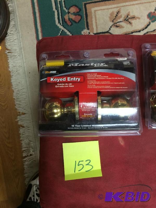 lot 153 image: Master Lock Keyed Entry brand new, lots 150-153 are the same