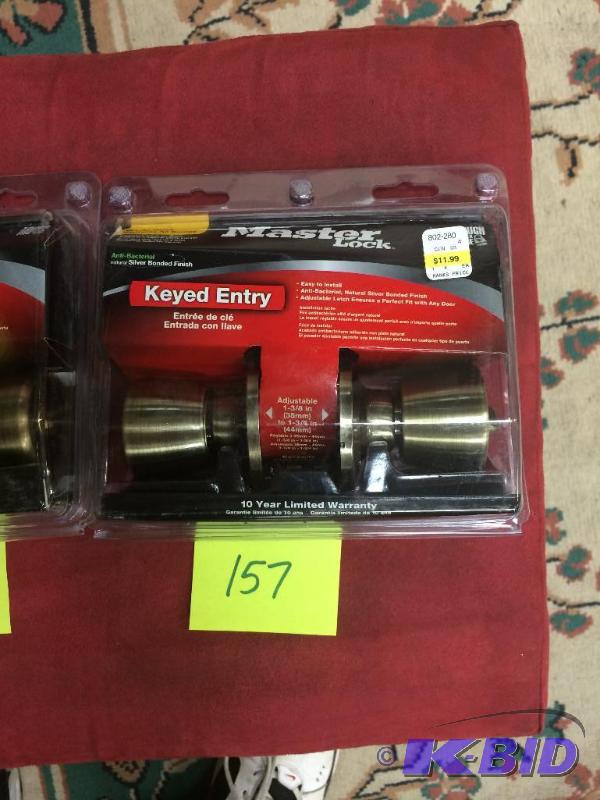 lot 157 image: Master Lock Keyed Entry brand new, lots 154-158 are the same