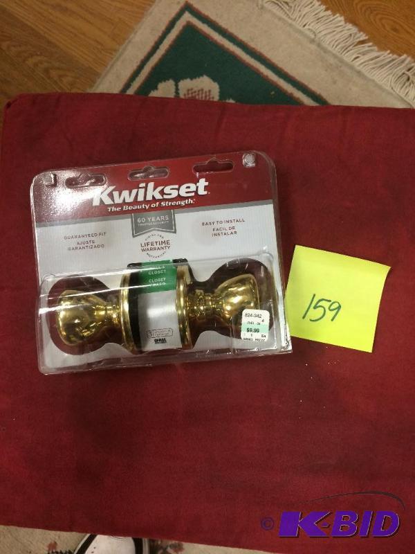 lot 159 image: Kwikset HallCloset doorknob