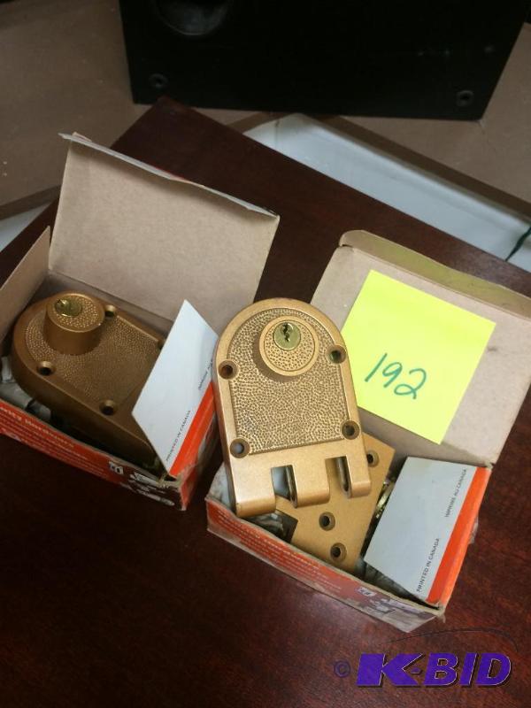 lot 192 image: old school deadbolt qty (2)
