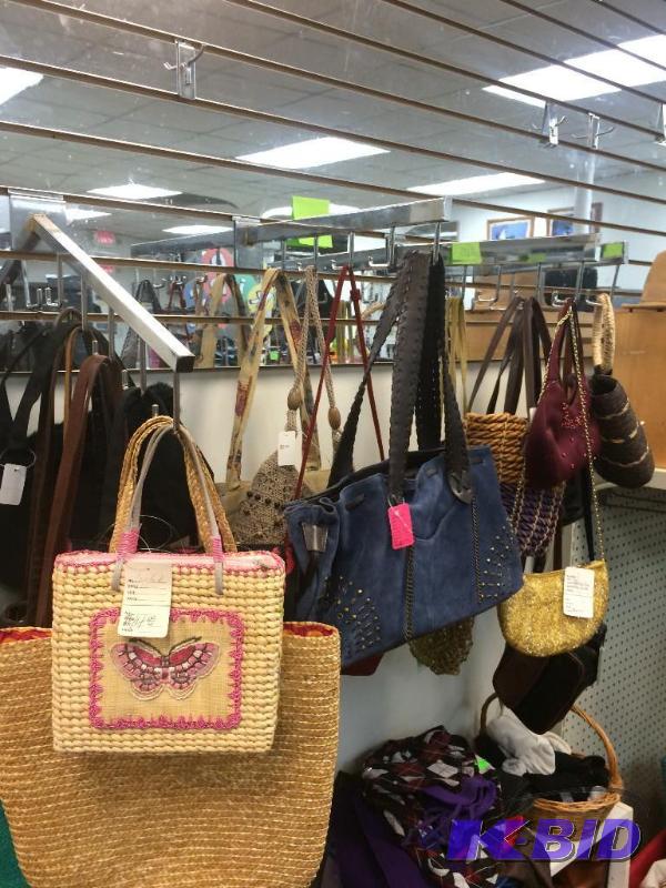lot 215 image: all the purses in this section