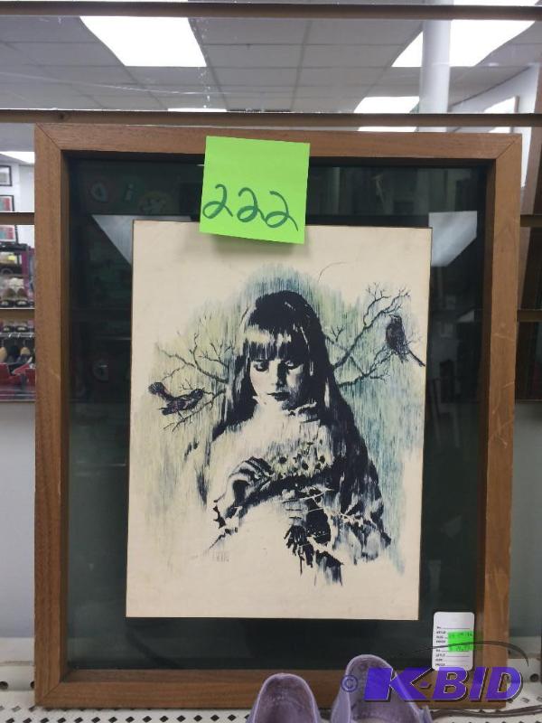 lot 222 image: Unique print