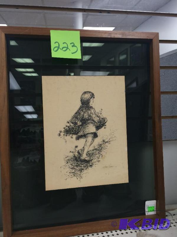 lot 223 image: Unique print