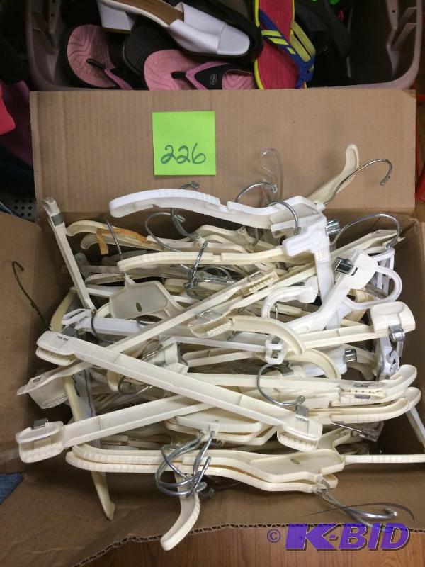 lot 226 image: plastic hangers