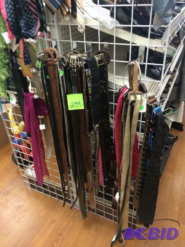 lot 259 image: Belts, ties, etc