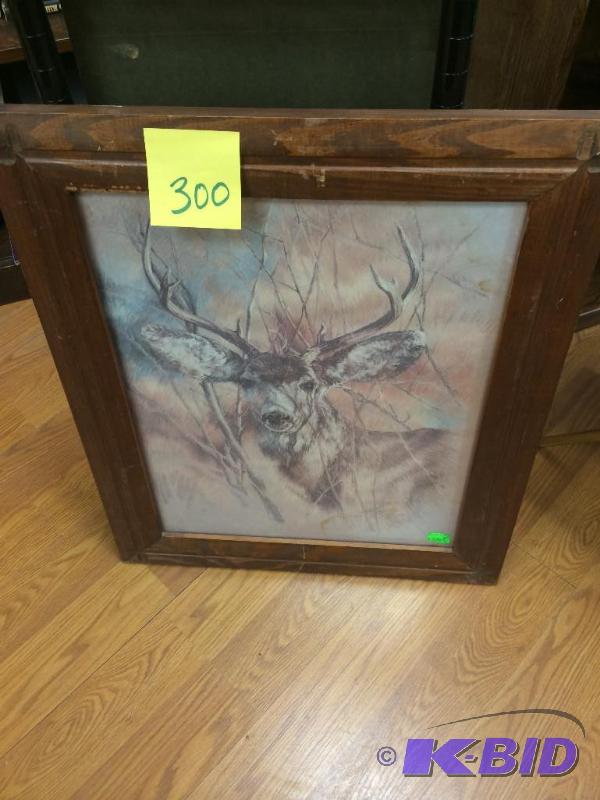 lot 300 image: Deer print