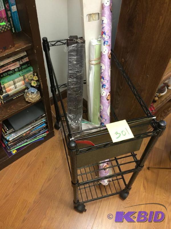 lot 301 image: rolling file folder cart