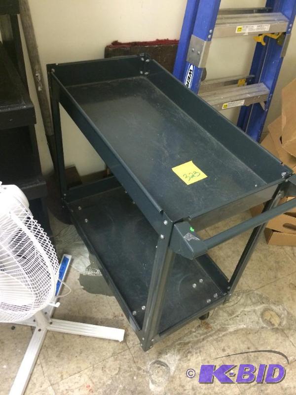 lot 323 image: rolling metal cart