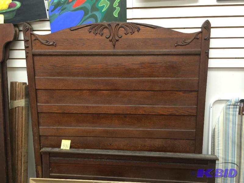 lot 336 image: Antique Headboard