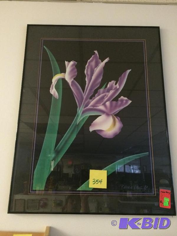 lot 354 image: Iris print 28x37