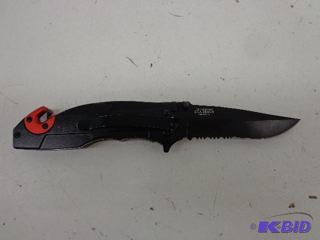 lot 18 image: Folding Pocket Knife   High Carbon Steel ...