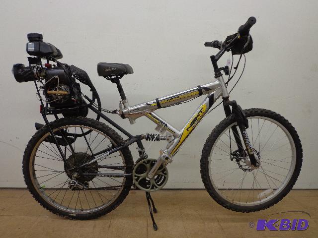 lot 2 image: Motorized Mountain Bike   Peddle Bike with Mo...