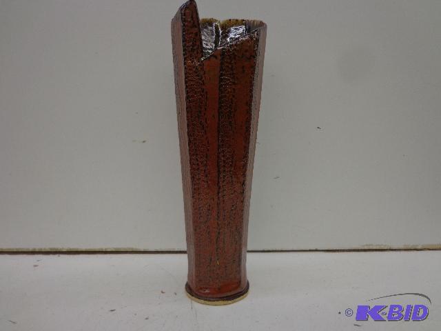 lot 73 image: Floral Vase   14" Tall Overall Good Cond...