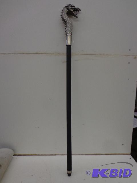 lot 82 image: Dragon Sword Cane   19 34" Blade  ...