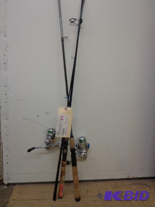 lot 84 image: Fishing Rods   Pair of Graphite Fishing Rods ...
