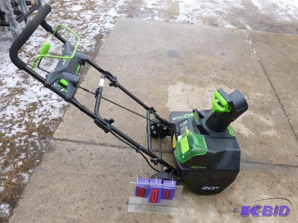 lot 1 image: Greenworks Pro 80 volt Lithium cordless 20&qu...
