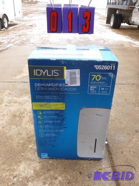 lot 13 image: Idylis dehumidifier. 70 pint. Appears new in ...