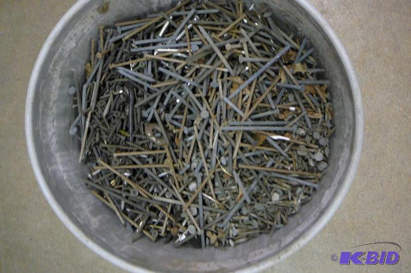 5 gal pail of Nails  Screws  etc...