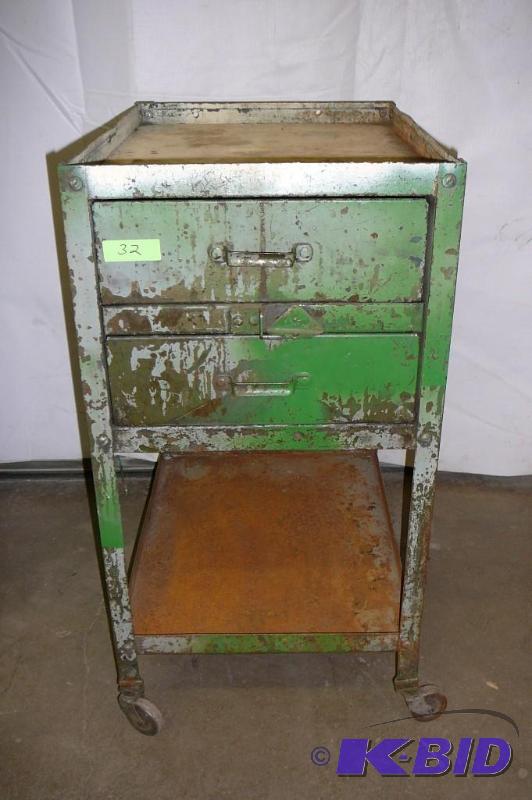 Steel Cart on Wheels 2 Drawer 24 D x 18 wide ...