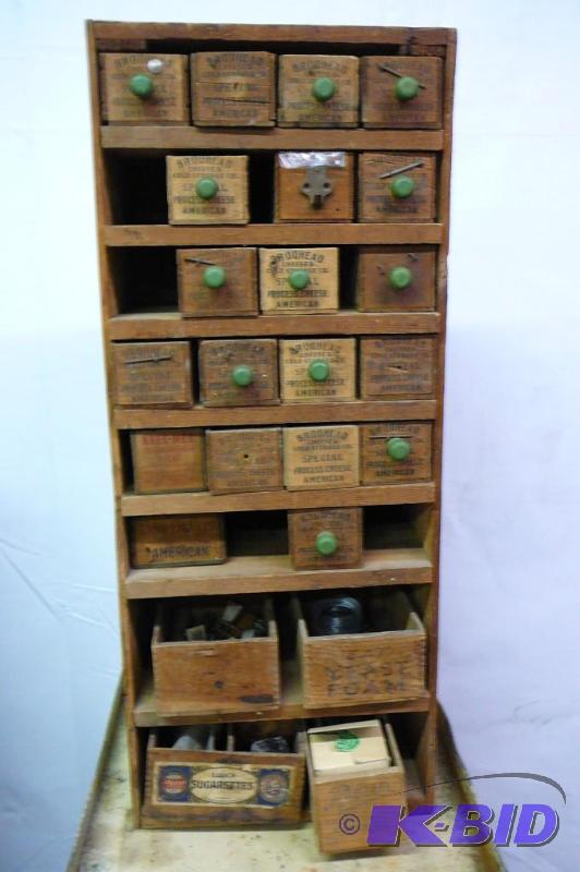 24 Boxes Wooded Storage made out of wooden ch...