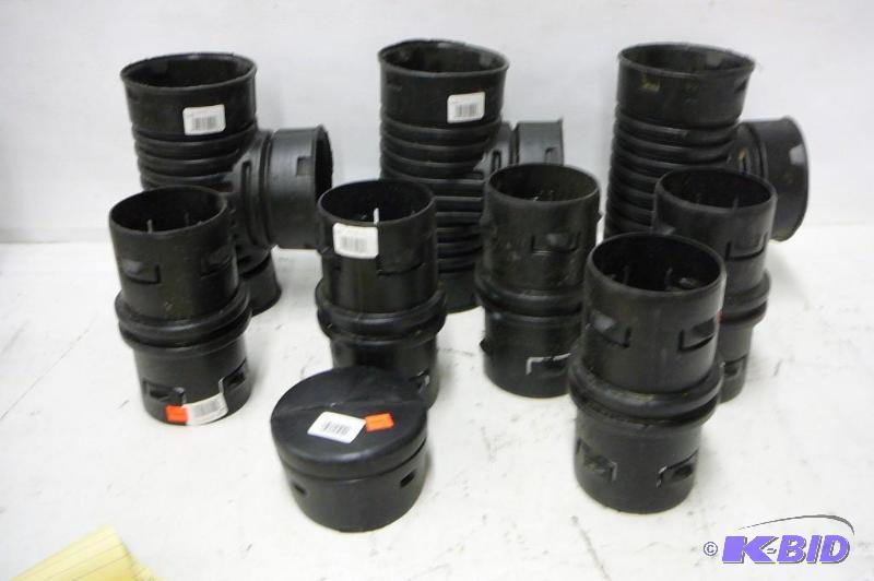 Drain Tile Parts 3-Tees 4&quot 5-snap coupli...