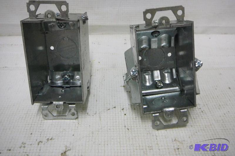 Outlet and switch box steel 9 count...
