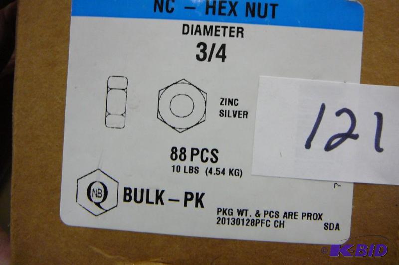 10 lbs 34 NC-Hex Nut...