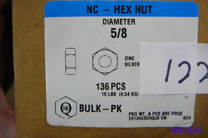 10 lbs 58 NC-Hex nut...