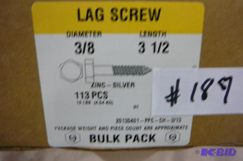 10 Lbs 38 x 3 12 Lag Screws...